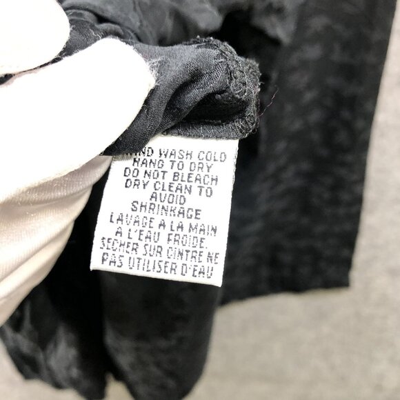 Eileen Fisher 100% Silk Top Womens S Oversized Relaxed Floral 3/4 Sleeve Tunic - Picture 7 of 9